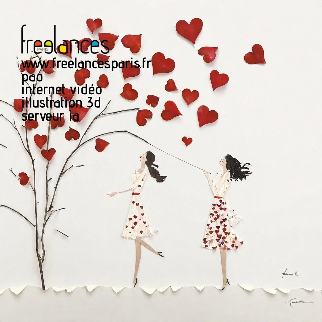 Pao mise en page internet vidéo illustration 3d serveur IA générative AI freelance paris studio de création magazines yrq05hz0